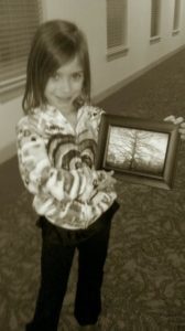 Sylvia's first photo framed from Girard Park. Awesome moment!