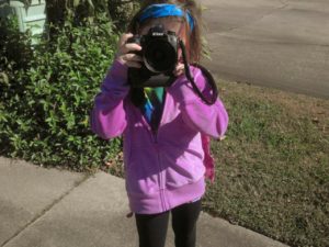 Teaching An Amazing child (Sylvia) how to use a Professional SLR Camera.